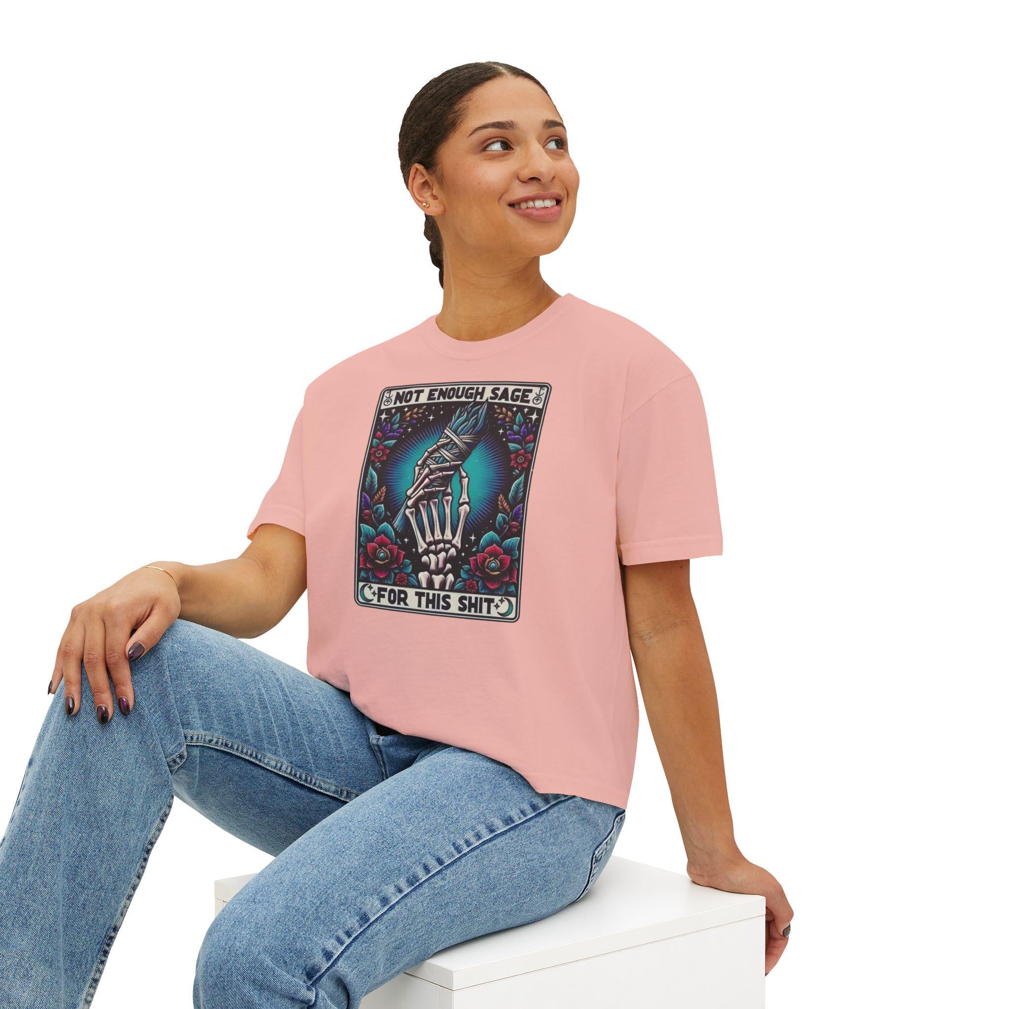 CH Not Enough Sage Women's Boxy Tee