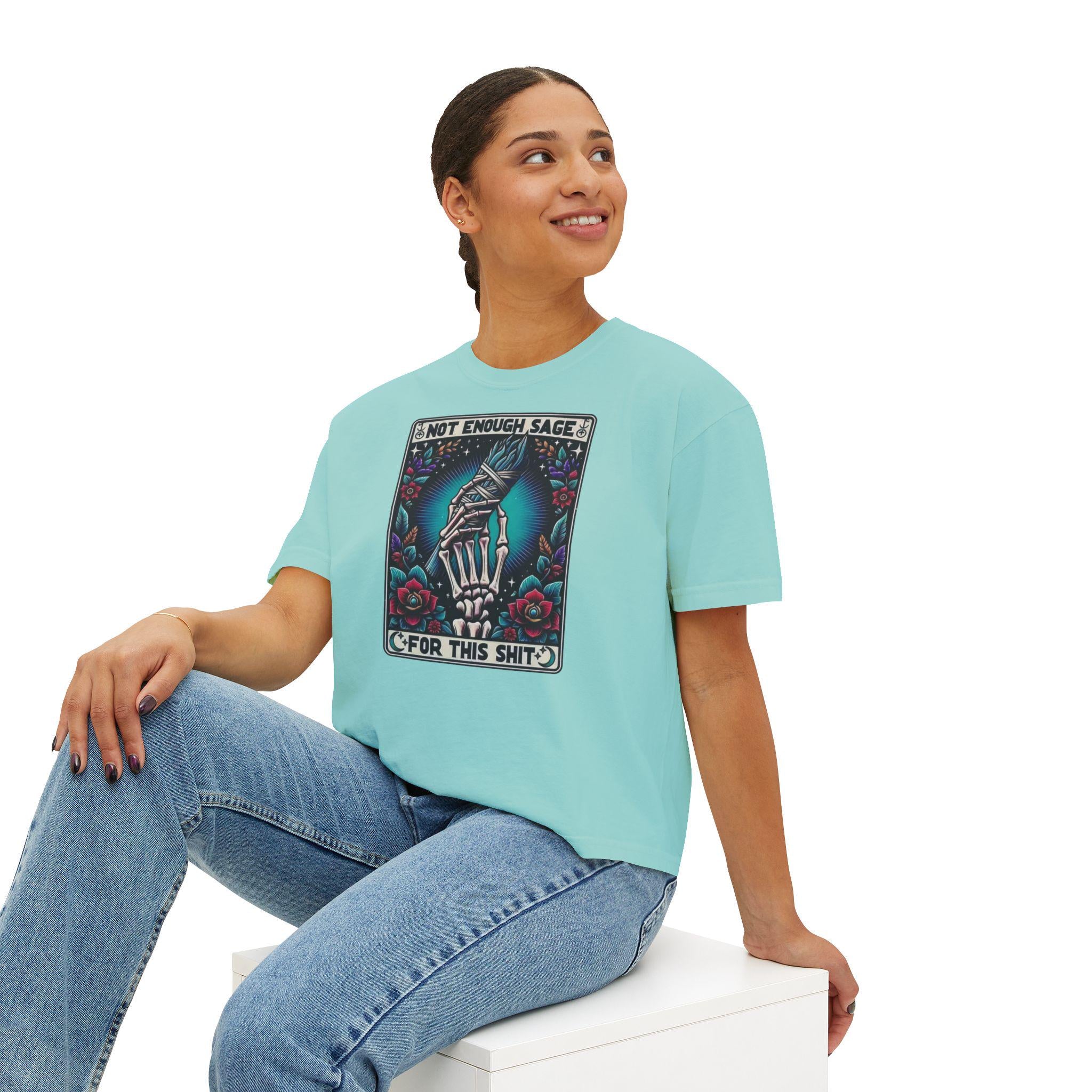 CH Not Enough Sage Women's Boxy Tee